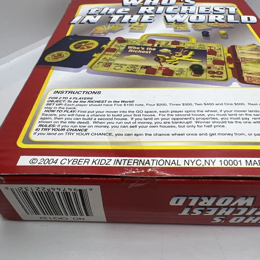 Cyber Kidz Who's The Richest‎ in The World- Travel Game With Travel Case